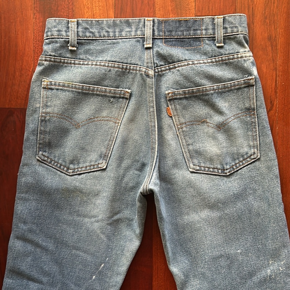 Vintage 70’s Distressed Levi’s Straight Leg 26/27